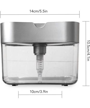 Dish Soap Dispenser and Sponge Holder for Kitchen Sink Detergent Liquid Press Dispenser Box Dishwashing Soap Automatic Outlet Kitchen Supplies - Buy Online on GoSupps.com