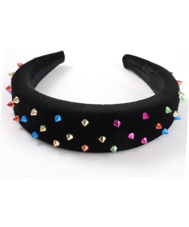 Mikinona Headband Sponge Hairband Hair Ribbon Eye Shadow Container Paper Fans Party Decorations Sponges Rivet Hair Hoop Hairpins Wide Sponge Hair Band Punk Costume Hairband Acrylic - Buy Online on GoSupps.com