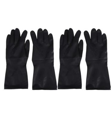 minkissy Black Rubber Gloves Hair Dye Gloves Rubber Barber Gloves Hand Protectors Hair Beauty Tools for Hair Salon Hair Dyeing 2 Pairs(M) Hair Dye Gloves Reusable Dye - Buy Online on GoSupps.com