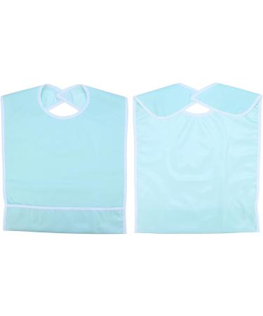 Adult Bibs Waterproof Adult Elder Mealtime Bib Clothes Clothing Protector Dining Aid a Perfect Item for the Adult and the Elder Who Lack Ability to Have Meal Reusable(Light green) - Buy Online on GoSupps.com