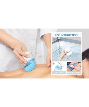 ONLYSKY BEAUTY Pink Ice Roller - Face & Eye Massage Tool | Cold Facial Rolling & Cooling Roller for Glowing Skin - Buy Online on GoSupps.com