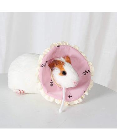 DERCLIVE Small Pet Elizabeth Collar - Protective Nursing Ring for Guinea Pig Rabbit Sugar Glider - Pink/Blue L. Pink - International Shipping Available - Buy Online on GoSupps.com