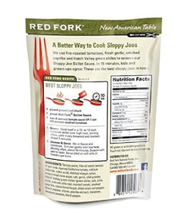 Red Fork Smoky Tomato Sloppy Joe Skillet Sauce 8oz - Delicious & Easy to Make! - Buy Online on GoSupps.com