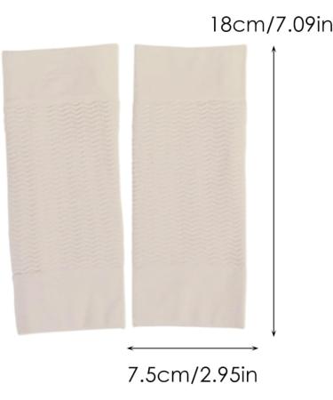 Arm Slimming Shaper Wrap - Upper Arm Compression Sleeve for Flabby Arms - 1 Pair Khaki - Buy Online on GoSupps.com