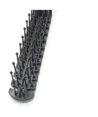 PUTYSUUN Folding Travel Comb Brush Combo - Portable Fine Tooth Comb and Wide Tooth Brush for Men, Women, Kids - Beard and Mustache Grooming - Antistatic Black - Buy Online on GoSupps.com