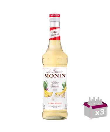 Lot de 3 Sirop - Banane jaune - 70cL