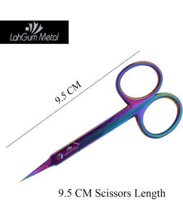 Professional Japanese Grade Curved Fingernail Cuticle Scissors - Titanium Trim Quality, Extra Fine Super Sharp Blade for Precision Manicure - Buy Online on GoSupps.com