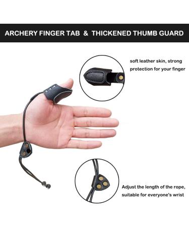 NATUMER Handmade Archery Thumb Ring Finger Protector Guard - Black - Buy Online on GoSupps.com