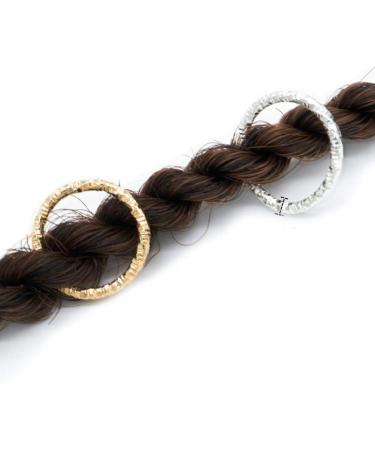 140 Pieces Hair Jewelry Rings Aluminum Hair Accessories with 100m Metallic Cord Hair Coil Dreadlocks Hair Braid Rings Cuffs Hair Braiding Beads Hair Braids Accessories - Buy Online on GoSupps.com