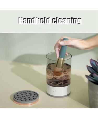 QUR White Makeup Brush Cleaner Electric Automatic Spinning Makeup Brush Cleaner Fit for All Makeup Brush - Buy Online on GoSupps.com