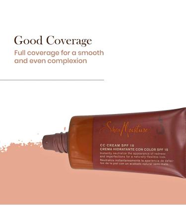 SheaMoisture CC Cream SPF 15 - Prime, Correct, Moisturize, Brighten, and Protect (Light) - Buy Online on GoSupps.com