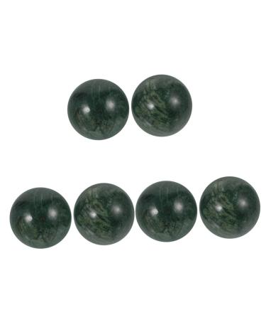 Magiclulu 6 STK Jade-Fitness-Handball Massageball Tool Hand massage balls Massage Massage balls for adult jade handballs Hand massage devices older wrist Afghanistan 4.00x4.00cmx3PCs Gr nx3stk