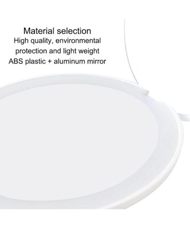 2X Portable Folding Mirror with LED Light 10X Magnifying Glass 12 Lamp Bead Mini Mirror Black - Buy Online on GoSupps.com