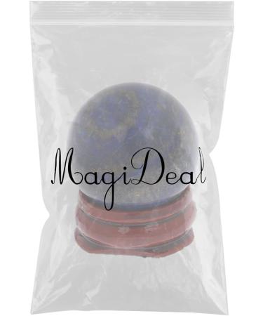 30mm Natural Lapis Lazuli Gemstone Sphere Crystal Ball + Stand Blue - Buy Online on GoSupps.com