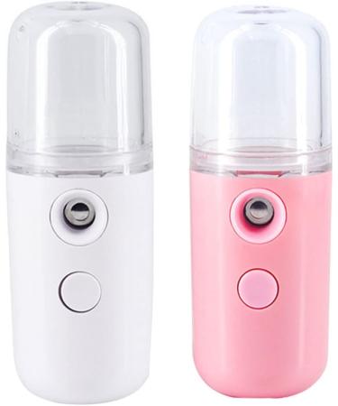 Facial Mister Portable Mini Face Sprayer USB Rechargeable Facial for Hydratin Face Sprayer Pink - Buy Online on GoSupps.com