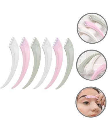 PopetPop 6-St Meniscus Eyebrow Trimmer & Razor Set - Anti-Scratch 6-Pin Brow Brush for Women - Facial Hair Edge Grooming - Buy Online on GoSupps.com