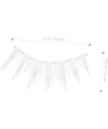 minkissy 12 Pairs Makeup False Eyelashes Drama Lashes Masquerade Makeup Accessories Natural Eyelashes Cosmetic Lashes False Lash Extensions Fake Lashes White Cosplay Extend Fiber 3d - Buy Online on GoSupps.com