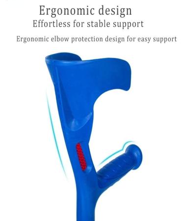Forearm Crutches Adjustable Forearm crutches revolving handle support legs for crutches after injury or surgery adjustable height crutches for the elderly handicapped and disabled black 2 units Lightw - Buy Online on GoSupps.com
