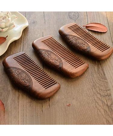 fumooa Pocket Comb Sandalwood Super Narrow Dent Wood Combs Static Lice Beard Comb Hairstyle Sandalwood Comb - Buy Online on GoSupps.com
