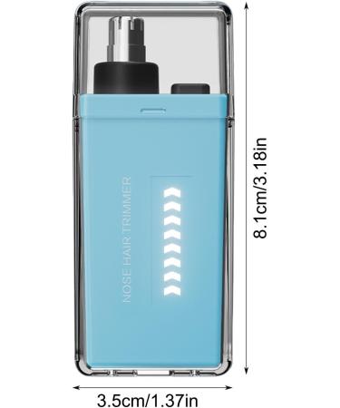 Nose Hair Removal | Rechargeable Nasal Hair Trimmer Portable Nose Trimmer Waterproof Eyebrow Trimmer for Hygienic Grooming & Easy Cleaning Blue - Buy Online on GoSupps.com