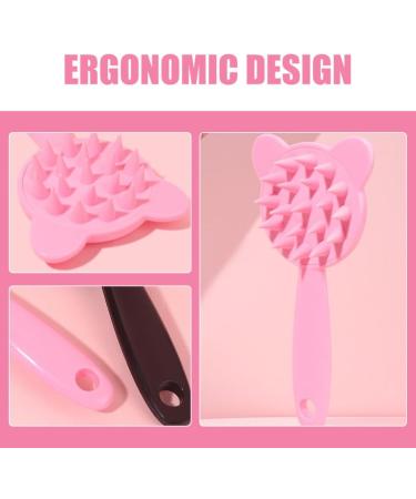 Minkissy Silicone Head Skin Massage Device - 2-Piece Shampoo Brush & Scalp Washer with Long Handle - Best Hair Washing & Peeling Tool for Ultimate Scalp Care - Buy Online on GoSupps.com
