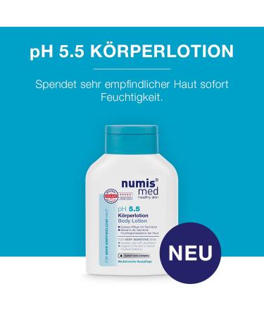 Numis Med Bodylotion PH 5.5 - Skin-Calming Lotion for Sensitive Skin | Vegan Silicone-Free Paraben-Free Mineral Oil-Free | 3-Pack (3x 200 ml) - Buy Online on GoSupps.com