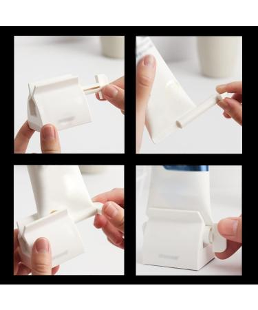 Tube Toothpaste Squeezer Toothpaste Squeezer Toothpaste Tube Squeezer Multipurpose Toothpaste Holder Rolling Tube Toothpaste Squeezer Manual Toothpaste Squeezer Suitable For Large Toothpaste Facial C White - Buy Online on GoSupps.com