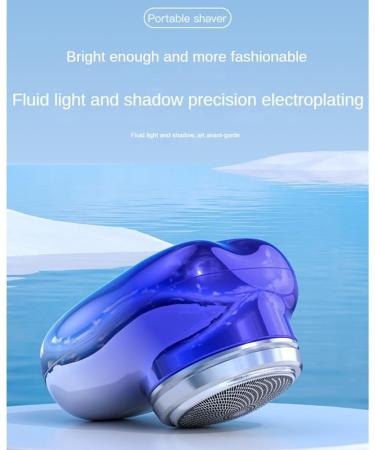 tesrgre Portable USB Electric Shaver Travel Shaver for Men Pocket Electric Shaver Beard Trimmer Digital Display B Silver - Buy Online on GoSupps.com