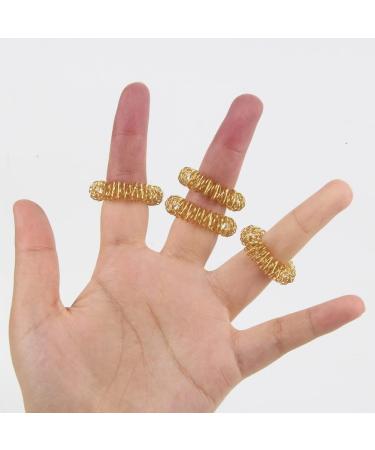 6-Piece Massage Ring & 3-Piece Hand Roller Set Boost Blood Circulation & Relieve Stress | Acupressure Massage Tools for Hand Care - Buy Online on GoSupps.com