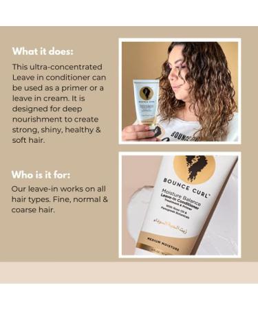 Bounce Curl Moisture Balance Leave-In Conditioner: Treatment & Primer Rose Oil Fenugreek Botanicals - Buy Online on GoSupps.com