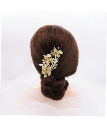 Didiseaon Wedding Hair Clip Vintage Comb Crystal Comb Attractive Hair Comb Ear Tape Bridal Hair Comb Crystal Hair Comb Leaf Hair Comb Hair Pin Bride Metallic Line Jewelry - Buy Online on GoSupps.com