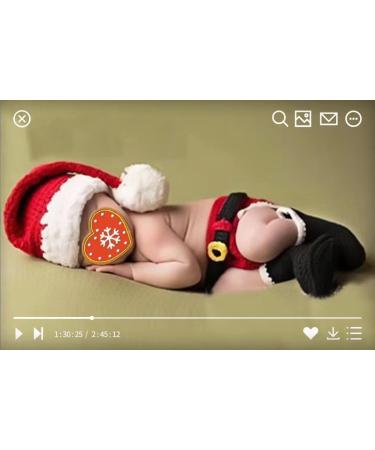PythJooh Newborn Baby Christmas Knitted Costume Set - Crochet Shorts, Beanie Hat, Booties | Infant Girl Boy Photo Props - Buy Online on GoSupps.com