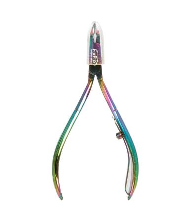 ForPro Titanium Cuticle Nipper - Stainless Steel Precision Blades - Rainbow Colored - Buy Online on GoSupps.com