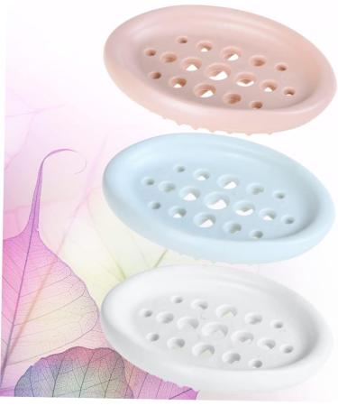 Ciieeo 9 Pcs Bathroom Soap Drainer Silicone Pink Basin Bar Soap Holder Travel Spray Bottle Perfume Claw Hammer Wrist Bands for Washing Face Soap Draining Holder Hollow Out Soap Box - Buy Online on GoSupps.com