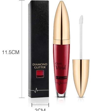 18 Color Diamond Glitter Lip Gloss - Long-lasting Smooth Non-Stick Liquid Lipstick | Buy Glossy & Matte Shades Online - Buy Online on GoSupps.com