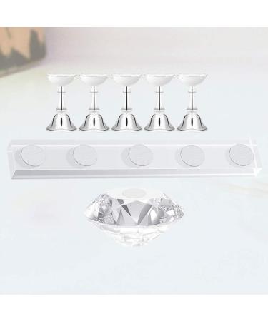 Lurrose 7Pcs Nail Art Display Stand - Wood Nail Tips Holder & Crystal Fingernail Practice Stand for DIY Nail Art - International Shipping Available - Buy Online on GoSupps.com