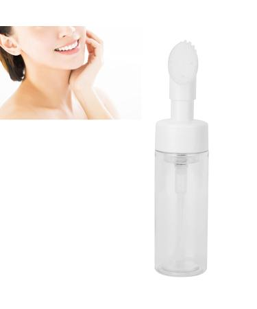 100ML Foam Bottle with Brush - Refillable Mousse Foaming Bottle for Facial Cleanser - Silicone & Transparent Design - International Shipping Available - Buy Online on GoSupps.com