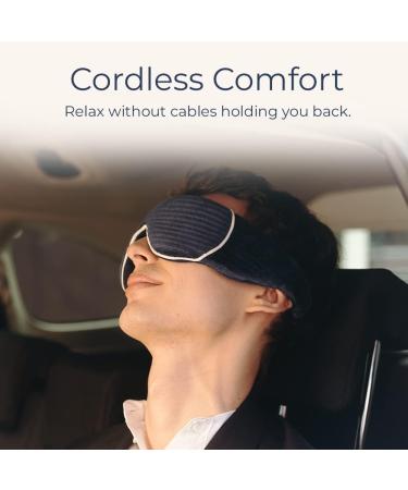 Kozy Cordless Heated Eye Mask - 3 Heat Settings, USB Rechargeable, Washable - Midnight Blue - Buy Online on GoSupps.com