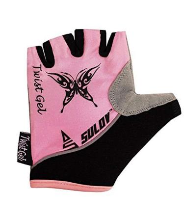 SULOV Kids Twist Gel Cycling Gloves Pink S