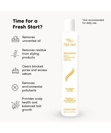 I Belli Capelli Ravenna Shampooing clarifiant pr -traitement shampooing clarifiant pour les cheveux incrust s - Pr pare les cheveux un nettoyage en profondeur limine les impuret s pour un traitem - Buy Online on GoSupps.com