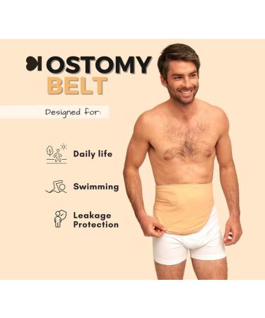 Siil StomaG rtel - Stoma Support Belt for Colostomy Ileostomy & Urostomy | Compatible with Convatec Coloplast Hollister | Stealth Belt for Sports - Buy Online on GoSupps.com