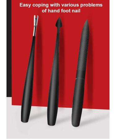 Manicure Set Tools Black Nail Clippers Set Nail Tools Nail Art Tools Clippers Trimmers 9-Piece Stainless Steel Nail Clippers(A) - Buy Online on GoSupps.com