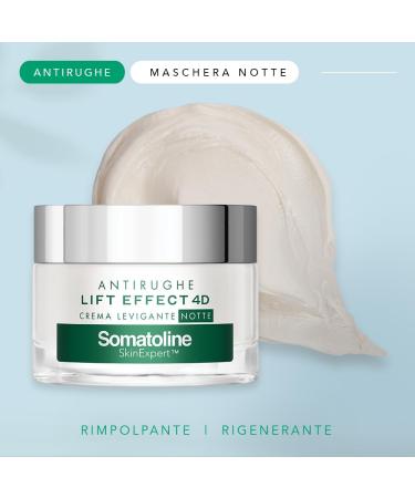 Somatoline SkinExpert Lift Effect 4D smoothing night face cream facial care for women antiaging with hyaluronic acid 50 ml - Buy Online on GoSupps.com