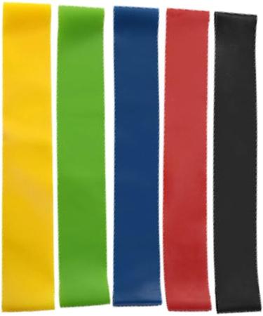 Fattoz 1Set 5 Different Resistance Levels Elastic Band Resistance Bands TPE for Men and Women for Booty Legs Training Yoga - Buy Online on GoSupps.com