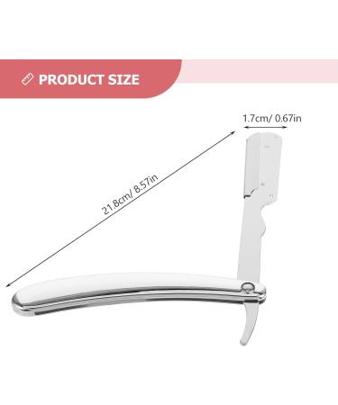 Premium Stainless Steel Eyebrow Razor Blade Holder | Minkissy Hairdressing Shaver Holder for Men - Durable and Stylish 304 Bracket - Buy Online on GoSupps.com