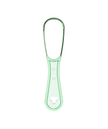 Premium Silicone Tongue Scraper for Adults & Kids - 100% BPA-Free Tongue Cleaner for Fresh Breath - 1 Piece Green - Buy Online on GoSupps.com