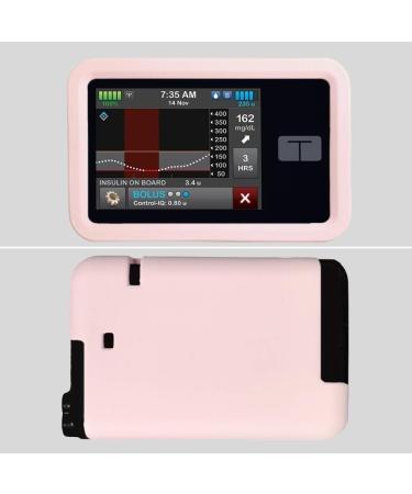 Tandem t:Slim Gel Skin - Soft Silicone Case for t:Slim X2 Insulin Pump | Light Pink Scratch & Drop Protection - Buy Online on GoSupps.com