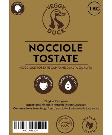 Veggy Duck - Toasted Hazelnuts (1kg) - Origin Italy | Natural - Buy Online on GoSupps.com