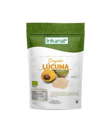 Poudre de lucuma biologique Inkanat - dulcorant naturel au go t de caramel sans additifs - Poudre de lucuma 100% pure du P rou - Id ale pour la p tisserie les smoothies et les desserts 200 g