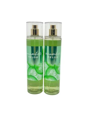 Bath & Body Works CUCUMBER MELON Fine Fragrance Mist Gift set with a Red Bow for Holiday - Pack of 2 - Buy Online on GoSupps.com